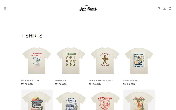 /collections/t-shirts — Hawaii Hat Shack