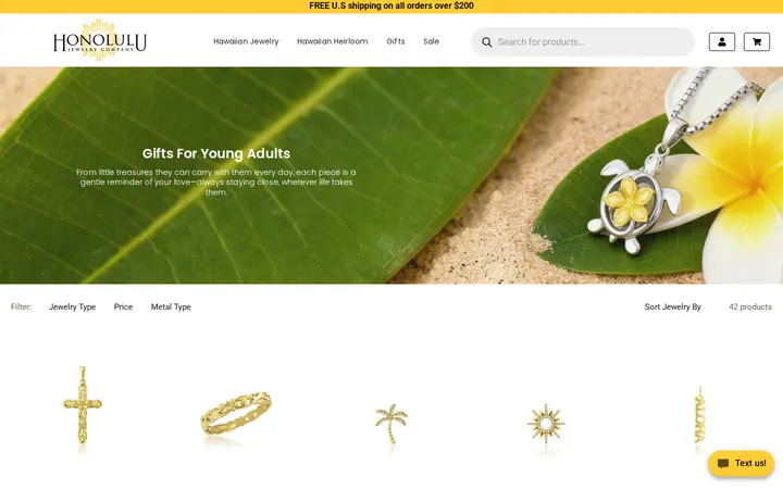 /Hawaiian-Jewelry/gifts-for-young-adults — Honolulu Jewelry Company