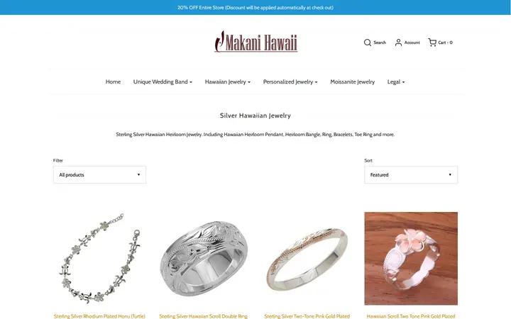 /collections/silver-hawaiian-jewelry — Makani Hawaii Jewelry & Watch Company
