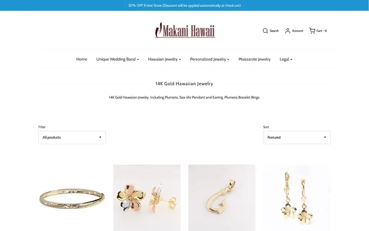 /collections/14k-gold-hawaiian-jewelry — Makani Hawaii Jewelry & Watch Company