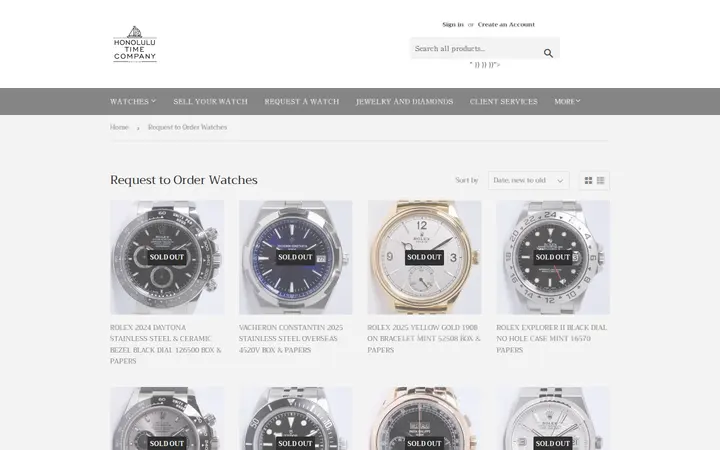 /collections/order — Honolulu Time Co.