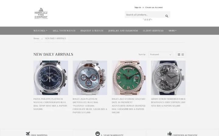 /collections/featured — Honolulu Time Co.