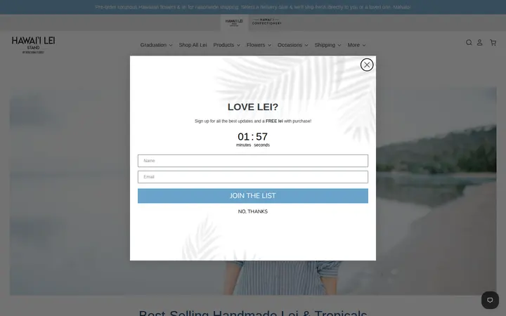 /collections/bestsellers — Hawaii Lei Stand