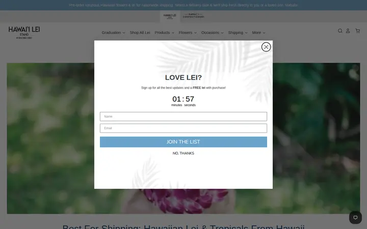 /collections/great-lei-for-shipping — Hawaii Lei Stand