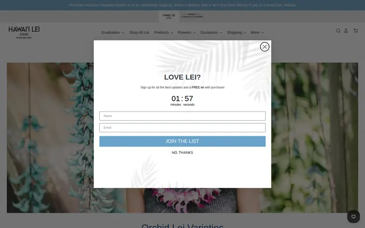/collections/orchid-lei — Hawaii Lei Stand