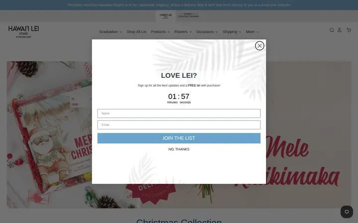 /collections/christmas-collection — Hawaii Lei Stand
