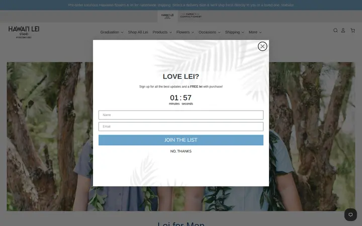/collections/lei-for-men — Hawaii Lei Stand
