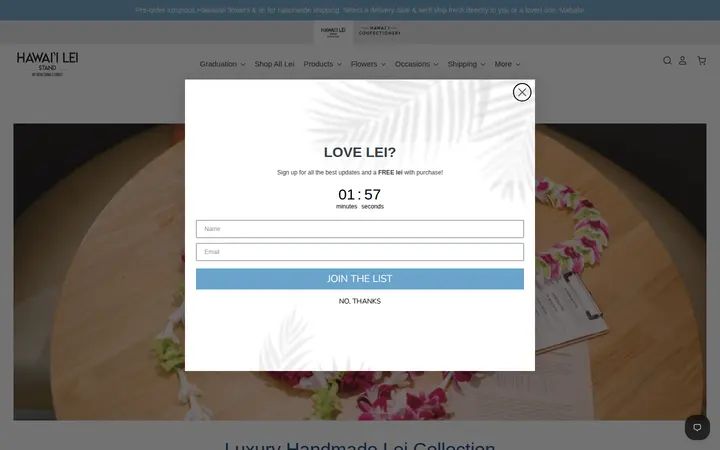 /collections/luxury-lei-collection — Hawaii Lei Stand