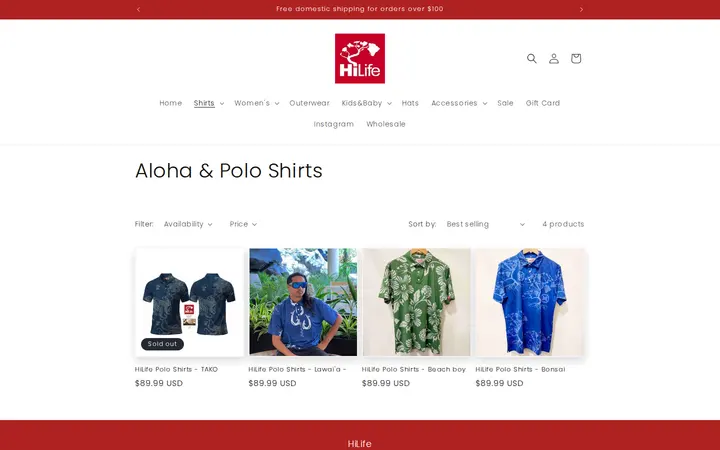 /collections/aloha-polo-shirts — HiLife