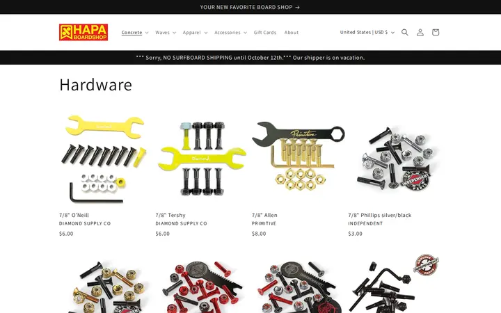 /collections/hardware-tools — Hapa BoardShop