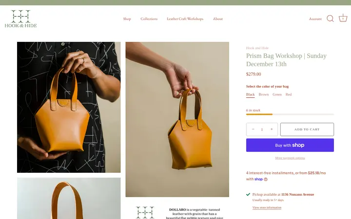/collections/holiday-workshops/products/prism-bag-workshop-sunday-december-6th — Hook and Hide