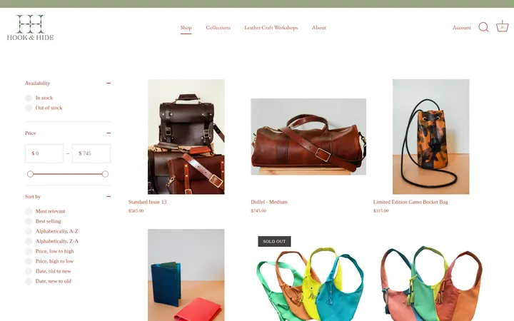 /collections/shop — Hook and Hide