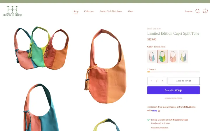 /collections/shop/products/limited-edition-capri-split-tone — Hook and Hide