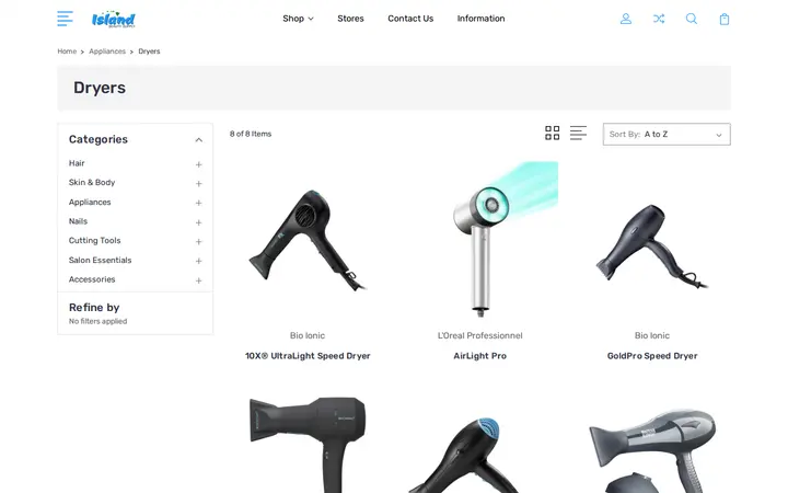 /shop/shop-categories/appliances/dryers — Island Beauty Supply