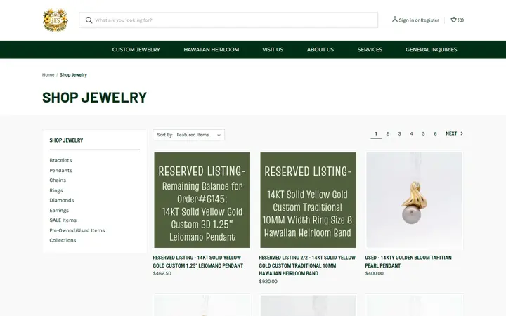 /shop-jewelry — JES Jewelry Co.