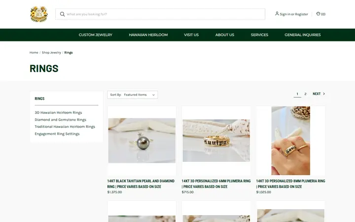 /shop-jewelry/rings — JES Jewelry Co.