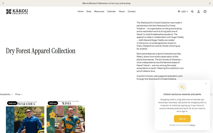 /collections/dry-forest-apparel-collection — Kakou Collective