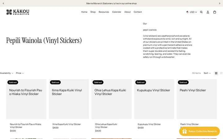 /collections/pepili-wainola-vinyl-stickers — Kakou Collective