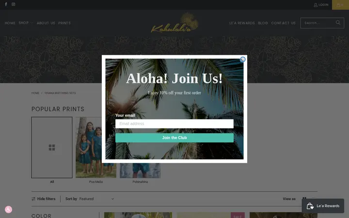 /collections/ohana-matching-sets — Kahulale'a