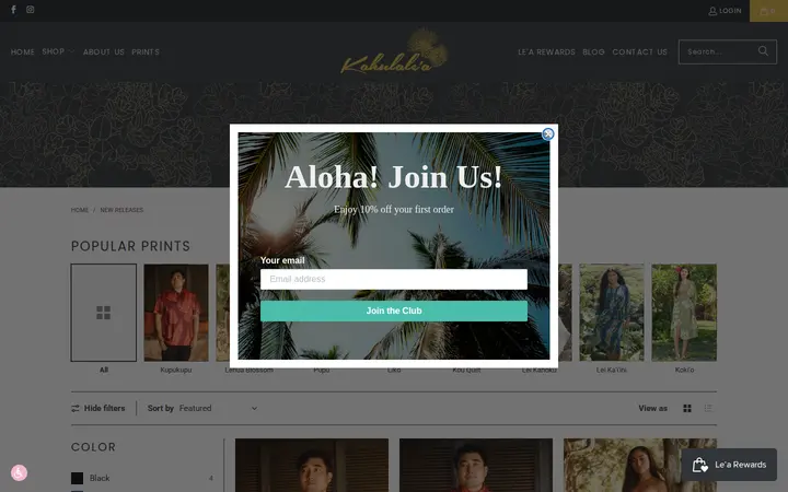 /collections/new-releases — Kahulale'a