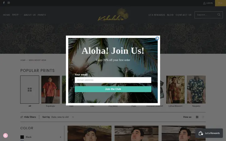 /collections/mens — Kahulale'a