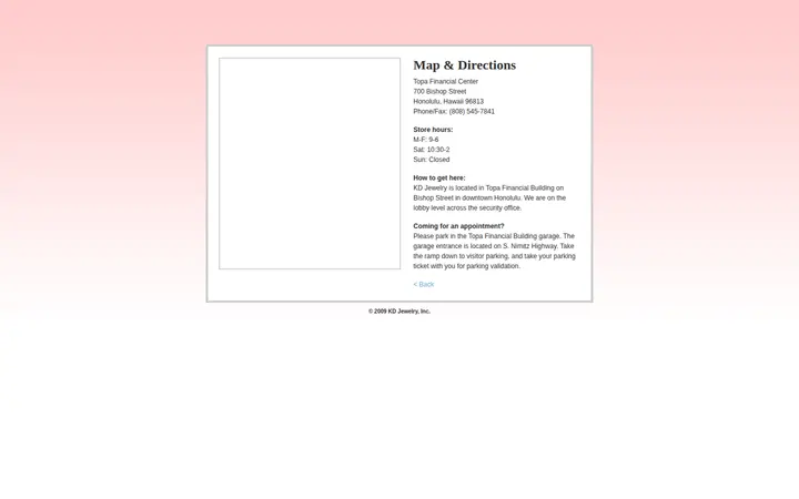 /map.html — K D Jewelry Inc