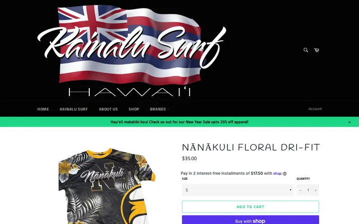 /products/nanakuli-floral-dri-fit — Kainalu Surf Shop