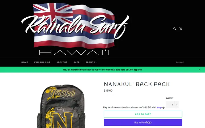 /products/nanakuli-back-pack — Kainalu Surf Shop