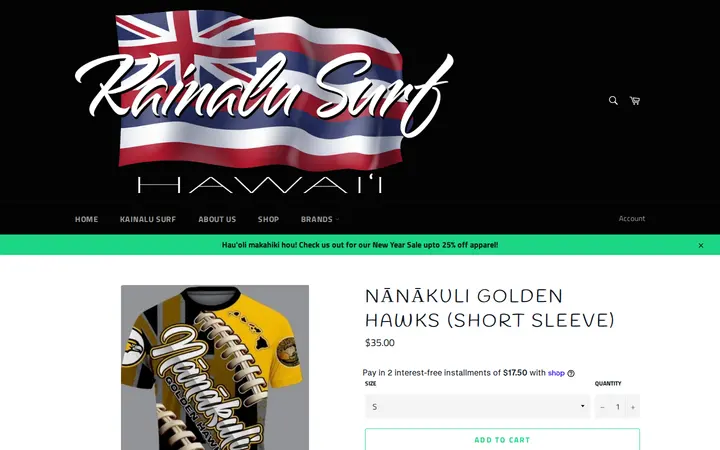 /products/nanakuli-golden-hawks-short-sleeve — Kainalu Surf Shop