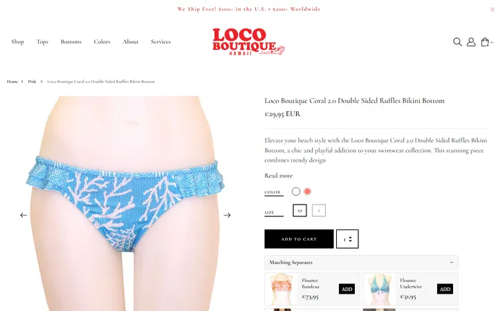 /collections/pink-collection/products/coral-2-0-double-sided-ruffles — Loco Boutique