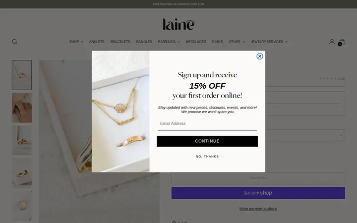 /collections/new-arrivals/products/chevron-isla-ring — Laine Honolulu