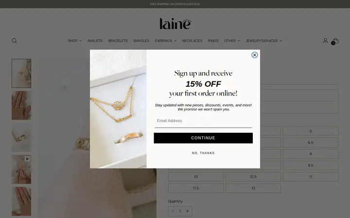 /collections/new-arrivals/products/plumeria-ring — Laine Honolulu