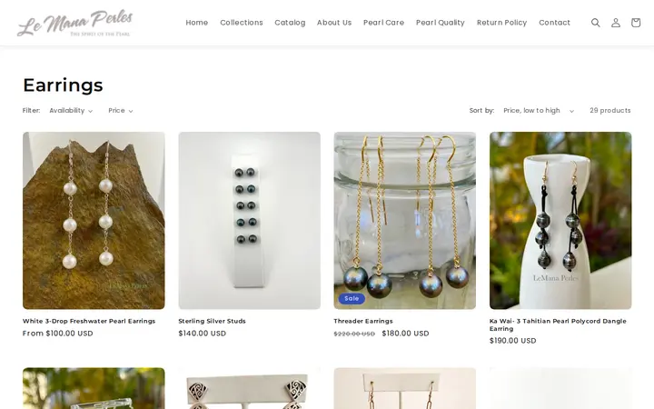 /collections/earrings — Le Mana Perles