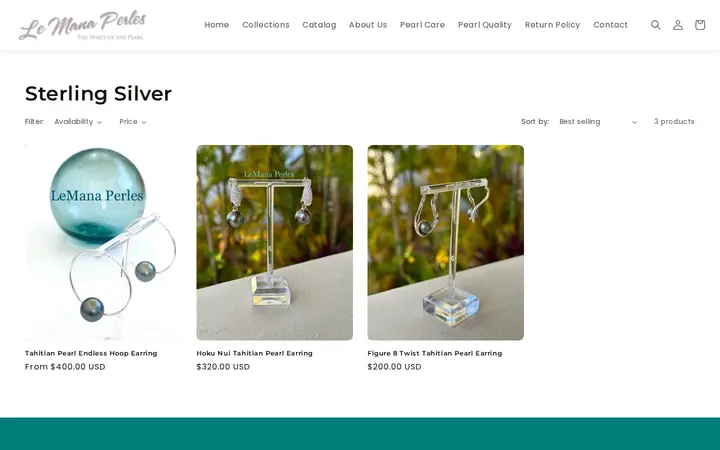/collections/sterling-silver — Le Mana Perles