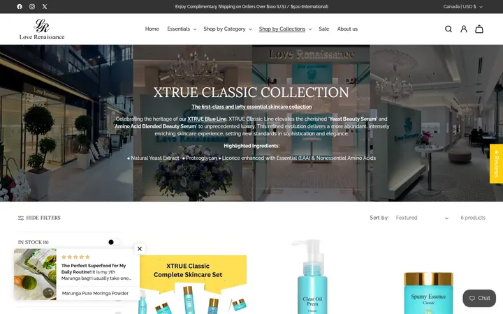 /collections/xtrue-classic-1 — Love Renaissance