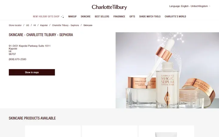 Skincare - Charlotte Tilbury Sephora