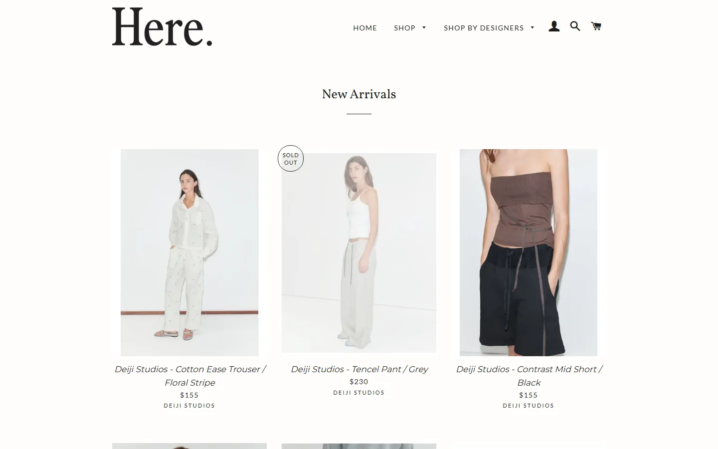 Captured website of Here.