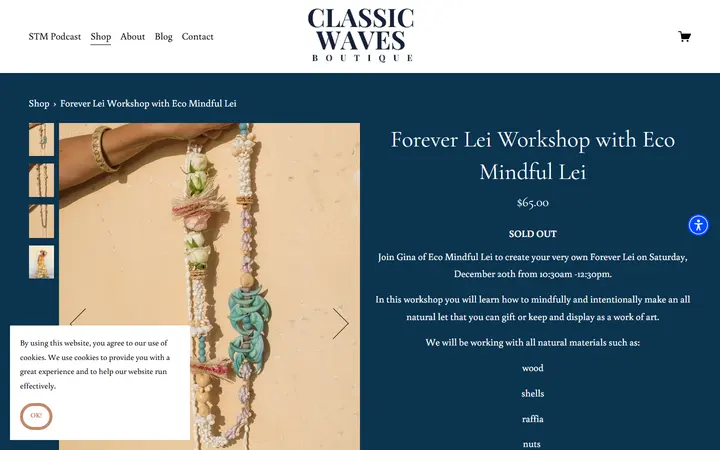 Forever Lei Workshop with Eco Mindful Lei — CLASSIC WAVES