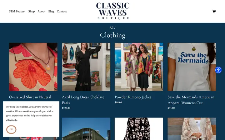 Clothing — Shop — CLASSIC WAVES