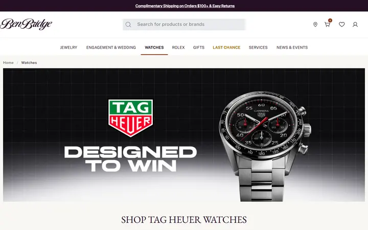 Shop All Tag Heuer Watches | Ben Bridge Jeweler