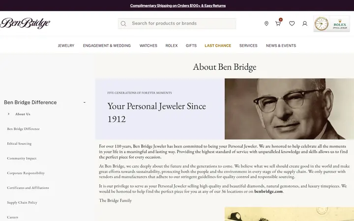 About Us | Ben Bridge Jeweler