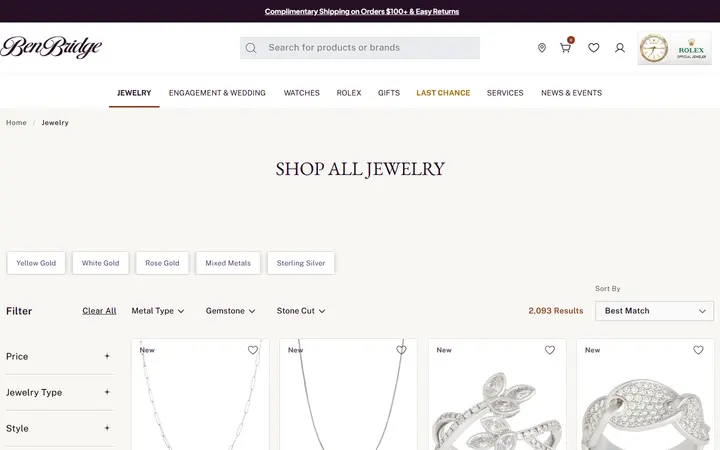Jewelry for Men and Women | Ben Bridge Jeweler