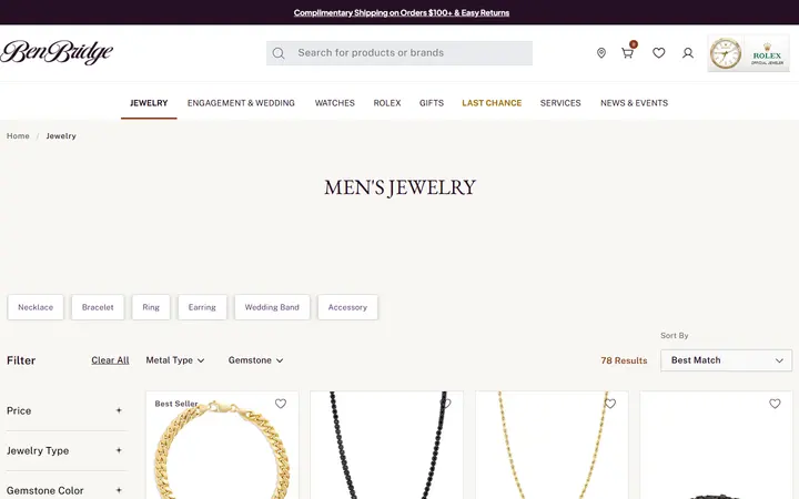 Men's Jewelry | Ben Bridge Jeweler | Ben Bridge Jeweler