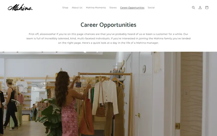 Career Opportunities – Shop Mahina