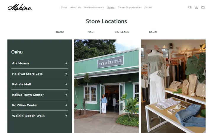 Stores – Shop Mahina