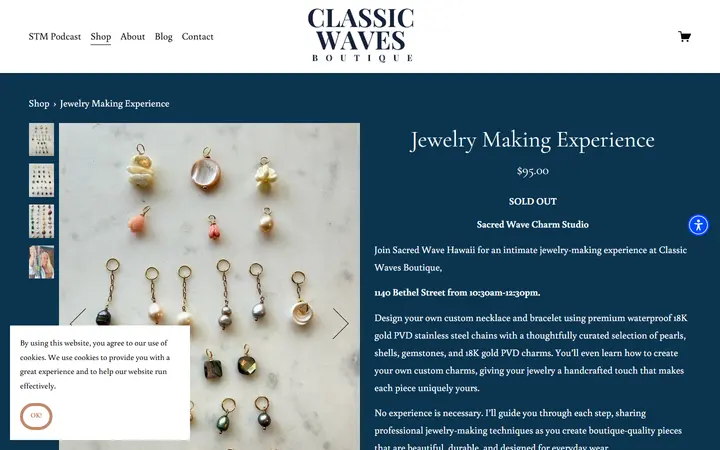 Jewelry Making Experience — CLASSIC WAVES