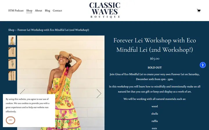 Forever Lei Workshop with Eco Mindful Lei (2nd Workshop!) — CLASSIC WAVES