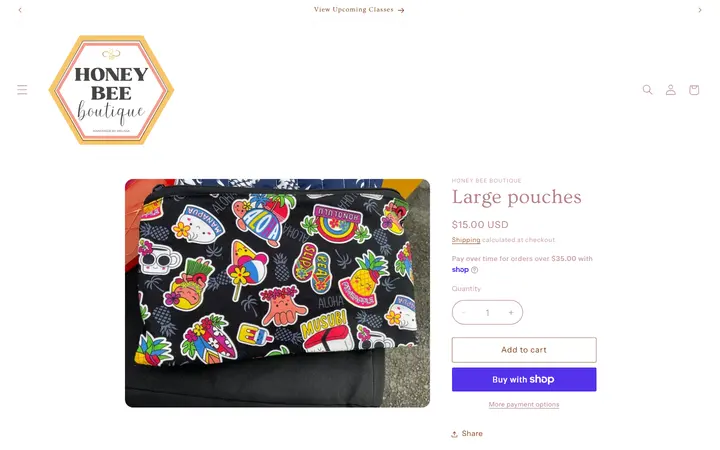 Large pouches – Honey Bee Boutique