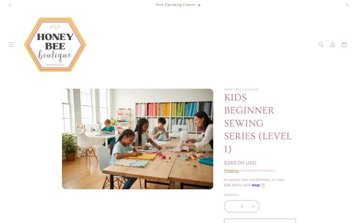KIDS BEGINNER SEWING SERIES (LEVEL 1) – Honey Bee Boutique