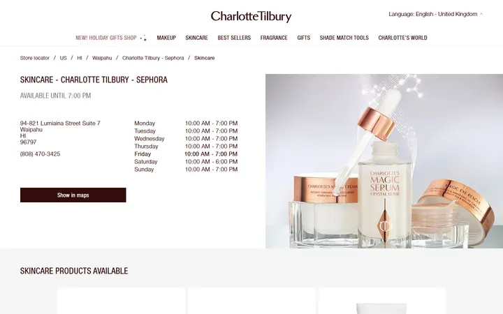 Skincare - Charlotte Tilbury Sephora